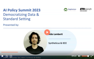 Democratizing Data and Standard Setting – Aldo Lamberti