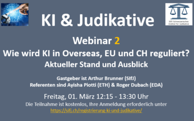 Swiss Institute for the Judiciary Webinar | Judiciary in Dialog