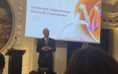 Witnessing Microsoft’s $400 million investment in Switzerland’s digital future!