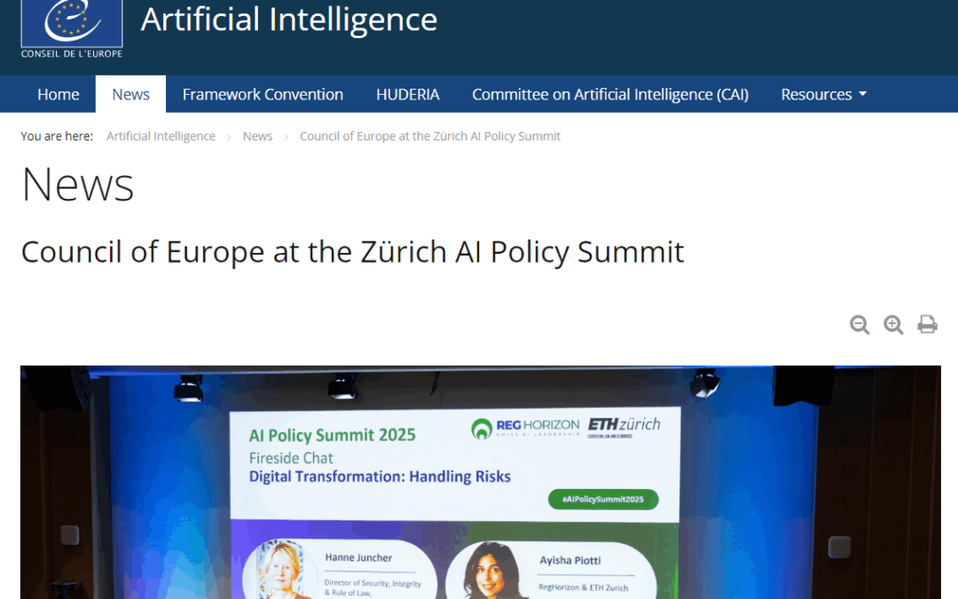 The 6th AI Policy Summit 2025 held under the patronage of the Council of Europe.