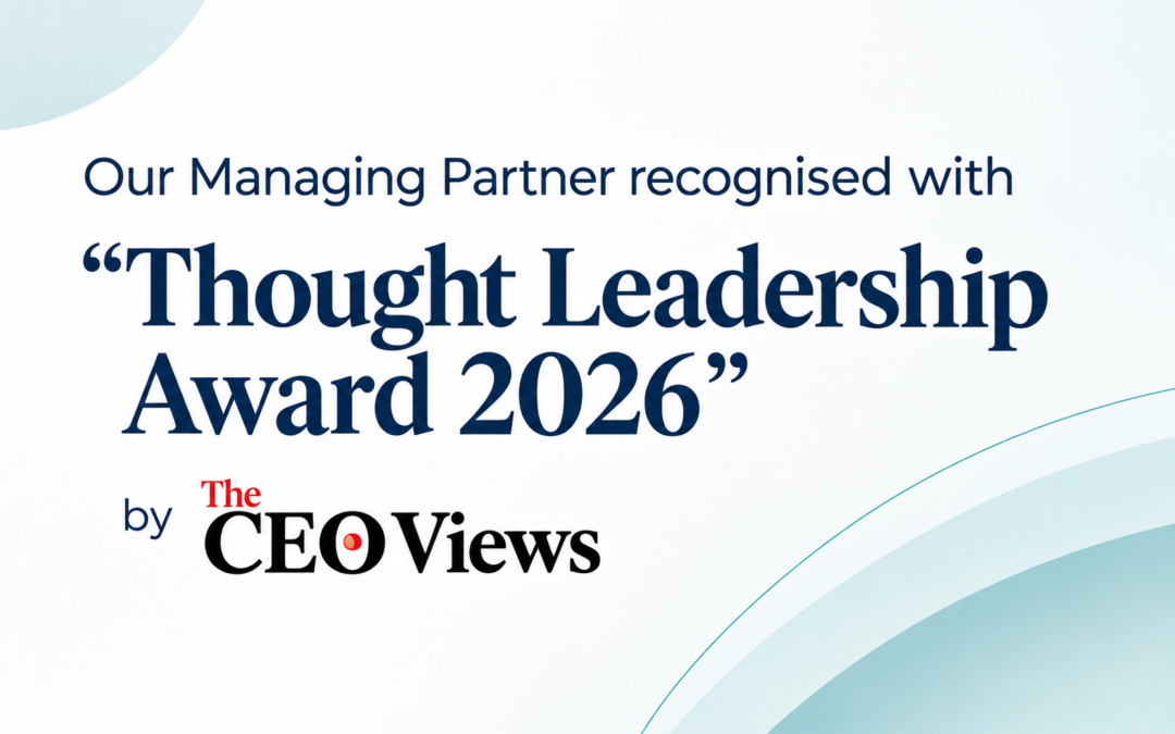 Our Managing Partner recognised with “Thought Leadership Award 2026” by The CEO Views